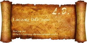 Laczay Dénes névjegykártya
